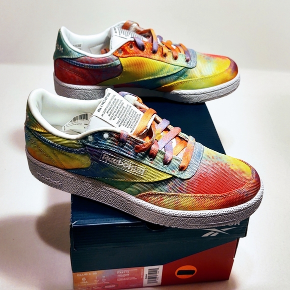 Reebok Club C 85 Pride Multi Color (FX4772) Size 6 - Picture 6 of 15